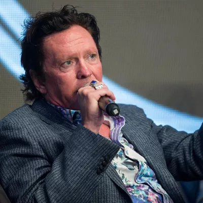 HONG KONG (China), 03/07/2025.- (FILE) US actor Michael Madsen speaks during the World Blockchain Marvels in Hong Kong, China, 24 August 2018. Madsen died in his California home 03 July 2025 at the age of 67, US media reported. He is believed to have died of cardiac arrest, according to a representative. EFE/EPA/JEROME FAVRE
