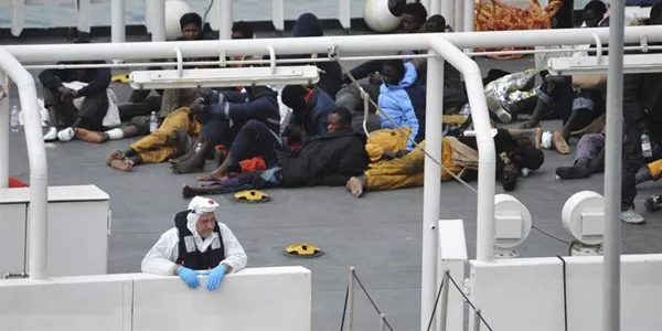 Tragedia en el Mediterraneo. Foto: EFE