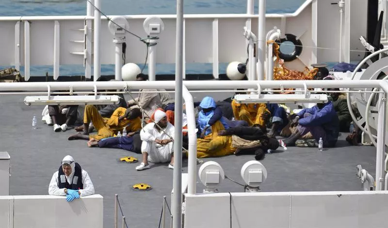 Tragedia en el Mediterraneo. Foto: EFE