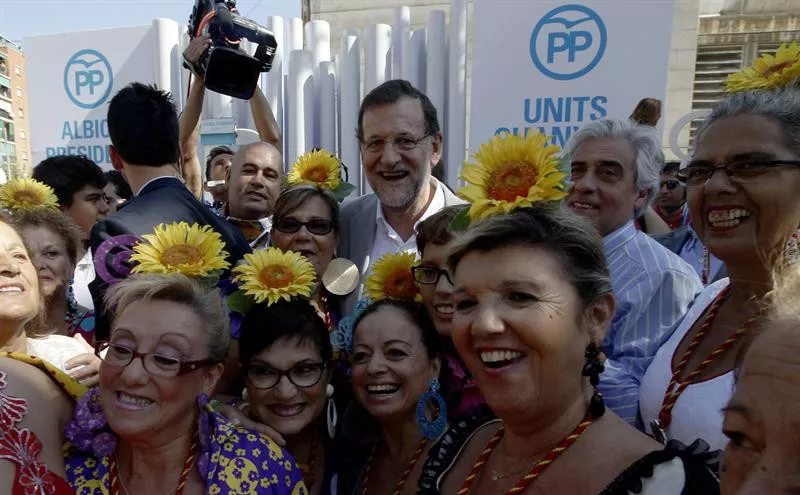 Mariano Rajoy, Elecciones catalanas, Kataluniako hauteskundeak, hauteskunde kanpaina, campaña electoral, Badalona, EFE