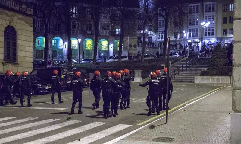 La manifestación del 3 de marzo acabó en incidentes. Foto: EFE.