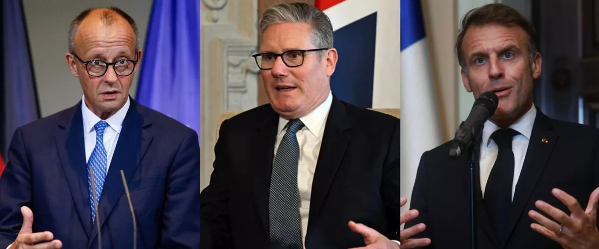 Merz, Starmer eta Macron