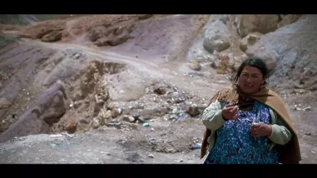 Minerita dokumentaleko irudia, Kolonbiako Potosi meategiak, emakumea, Raul de la Fuente, Goya sariak