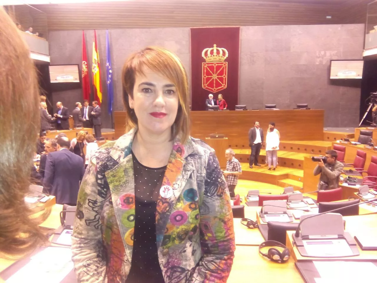 Ainhoa Aznarez Nafarroa Parlamentua presidentea Podemos Ahal Dugu. Argazkia: Iñaki Errea
