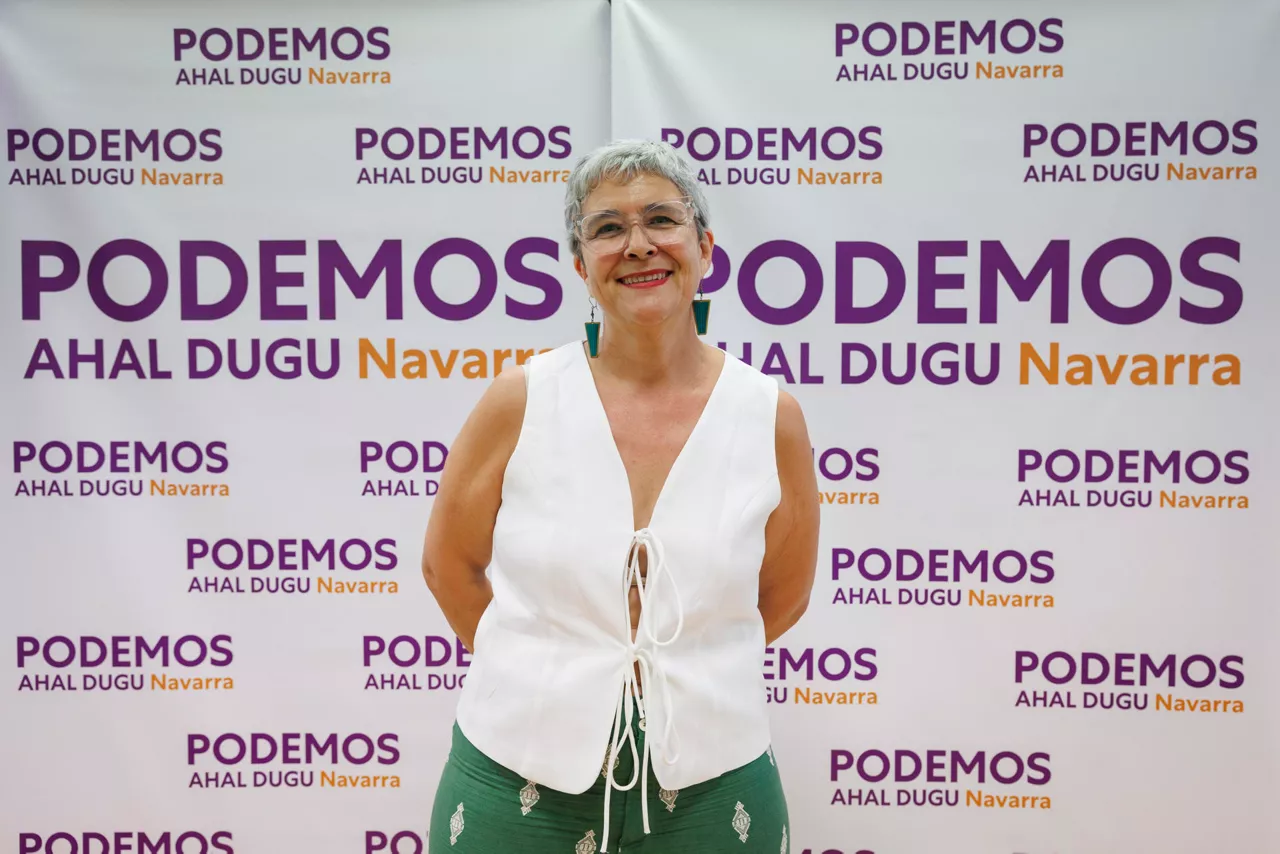 GRAFCAV9370. PAMPLONA, 28/06/2025.- Neniques Roldán ha sido elegida coordinadora autonómica de Podemos en Navarra, al sumar 186 votos (51 %) frente a los 155 del otro candidato, Txuma Huarte. Neniques Roldán, de 55 años y periodista de formación, fue jefa de Gabinete de la presidenta del Parlamento foral Ainhoa Aznarez hace dos legislaturas y encabezaba la lista "Orgullosamente Podemos". Se ha impuesto así a la de "Adelante Podemos", que además han conseguido 16 asientos en el Consejo Ciudadano Autonómico la primera por 8 la segunda, a quienes se suma otra persona de una lista blanca. EFE/Villar López
