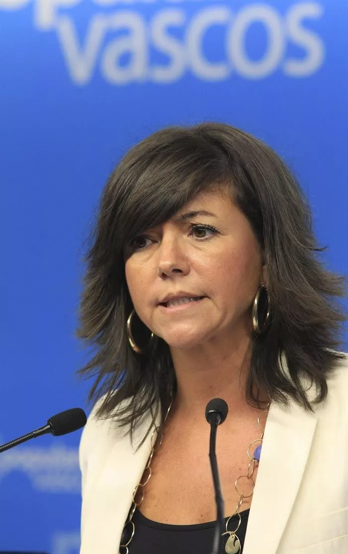 Nerea Llanos Euskadiko Alderdi Popularreko idazkari nagusia gaurko prentsaurrekoan. Argazkia: EFE
