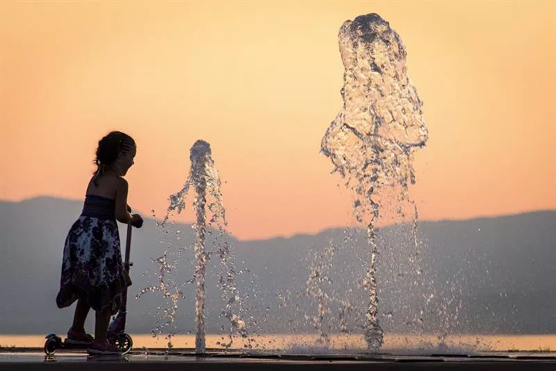 Ola de calor en Euskadi y Navarra. Foto de archivo: EFE