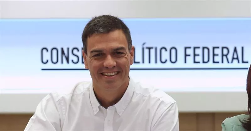 Pedro Sanchez PSOEko idazkari nagusia haren alderdiaren batzorde federalean. Argazkia: EFE