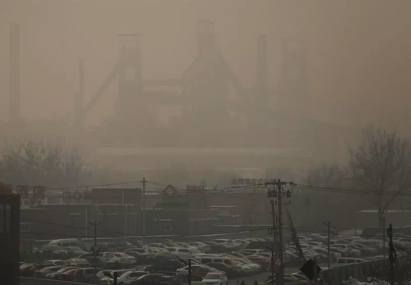 Contaminación en Pekín. Foto: EFE