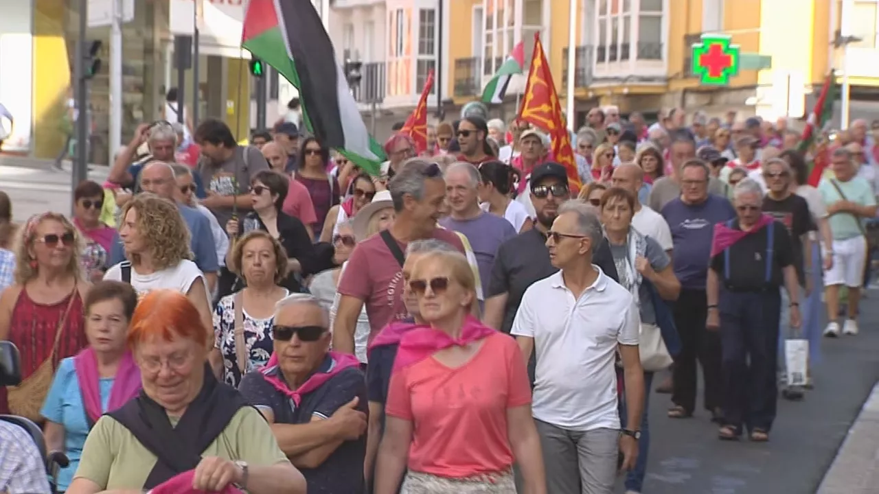 Varios cientos de personas se han sumado en Vitoria y San Sebastián a las manifestaciones convocadas por el Movimiento de Pensionistas de Euskal Herria (MPEH) para presionar de cara a la votación del jueves en el Parlamento para equiparar las pensiones mínimas al Salario Mínimo Interprofesional (SMI).