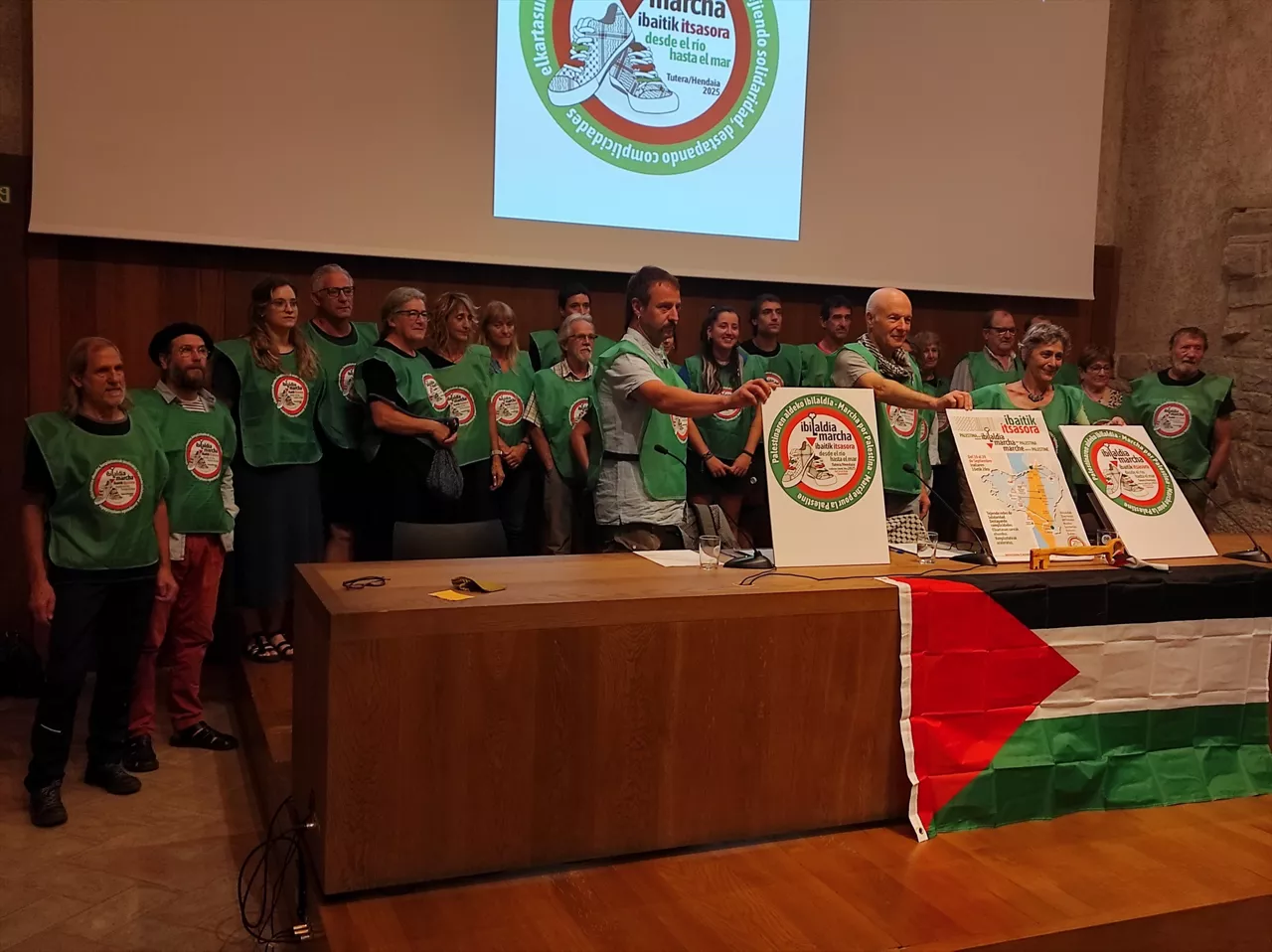 Presentación en Pamplona de una marcha de apoyo a Palestina entre Tudela y Hendaya.



EUROPA PRESS

19/8/2025
