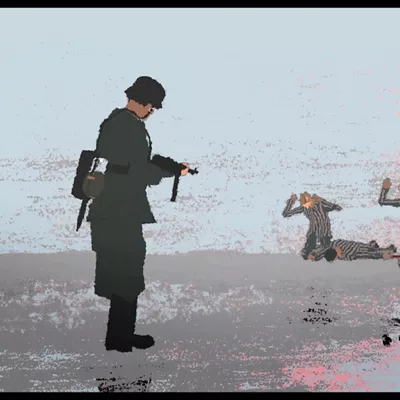 "Popel" (errautsak) Oier Plazaren filmaren fotograma bat. Kote Camachok egin ditu animazioak. 