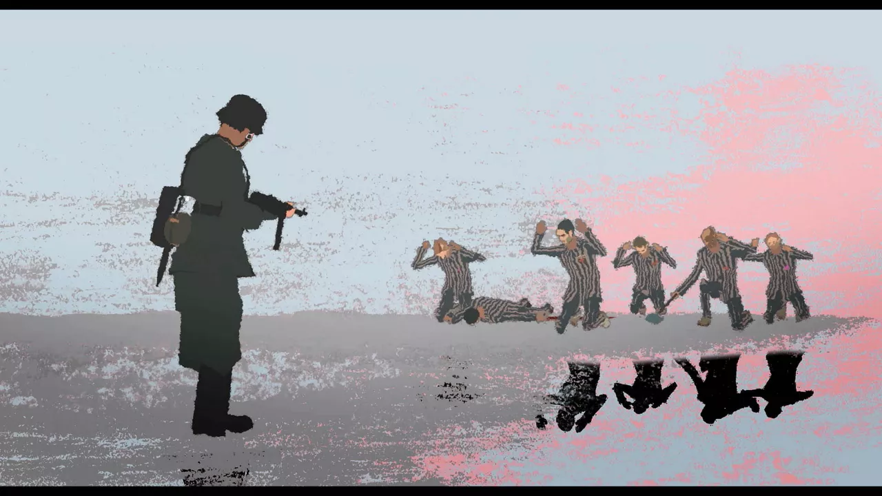 "Popel" (errautsak) Oier Plazaren filmaren fotograma bat. Kote Camachok egin ditu animazioak. 