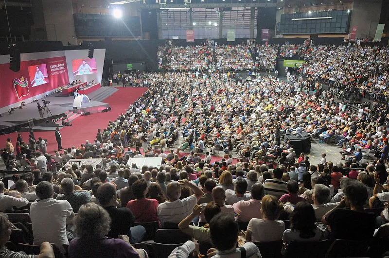 Syrizak aurreko urtean egindako kongresuaren irudia. Argazkia: Syriza
