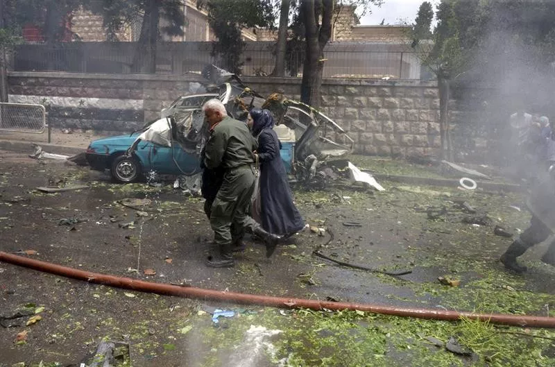 Erasoak Alepon (Siria). Argazkia: EFE