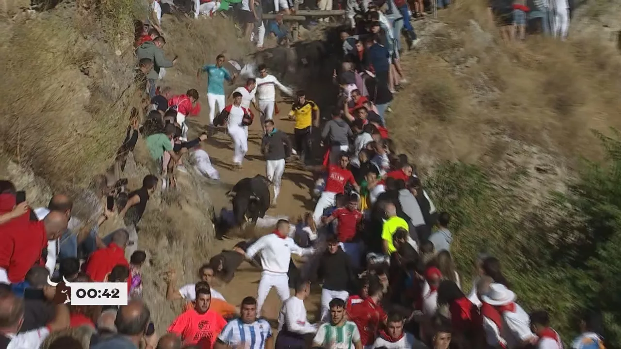 El encierro ha durado 1 minuto y 12 segundos, y ha habido un arrollado.