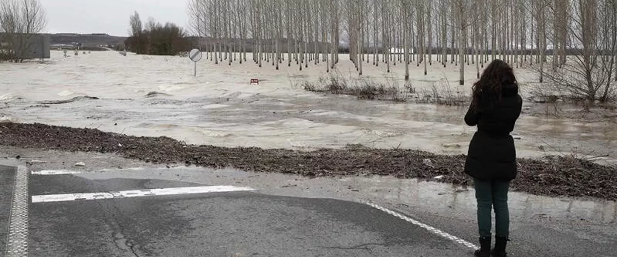 Temporal Navarra, denboralea Nafarroan, Ebro, EFE