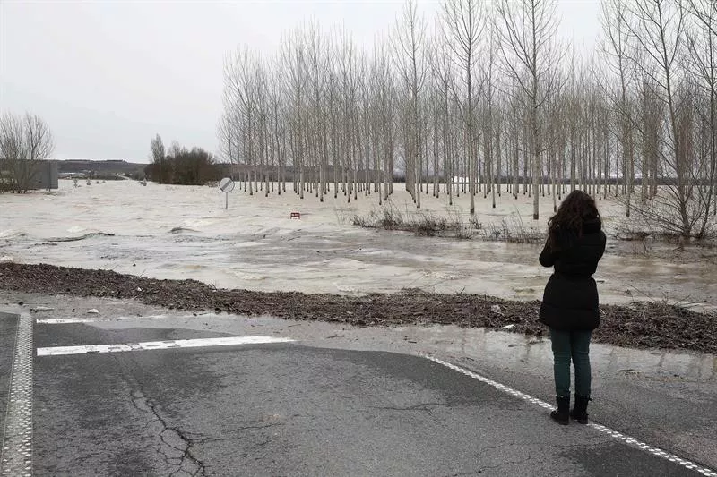 Temporal Navarra, denboralea Nafarroan, Ebro, EFE