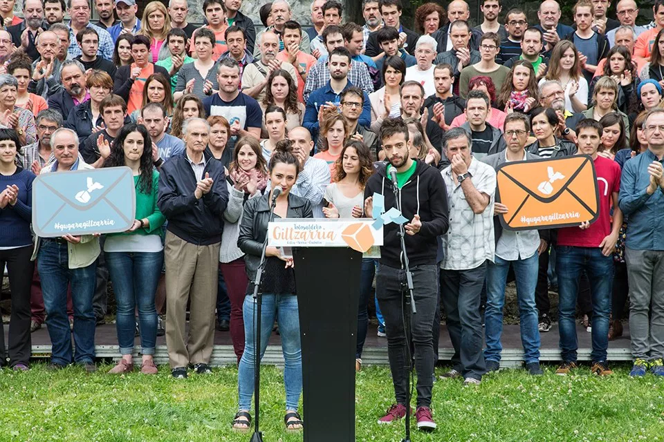 Gure Esku Dago anuncia la consulta en Tolosaldea. Foto: Gure Esku Dago.
