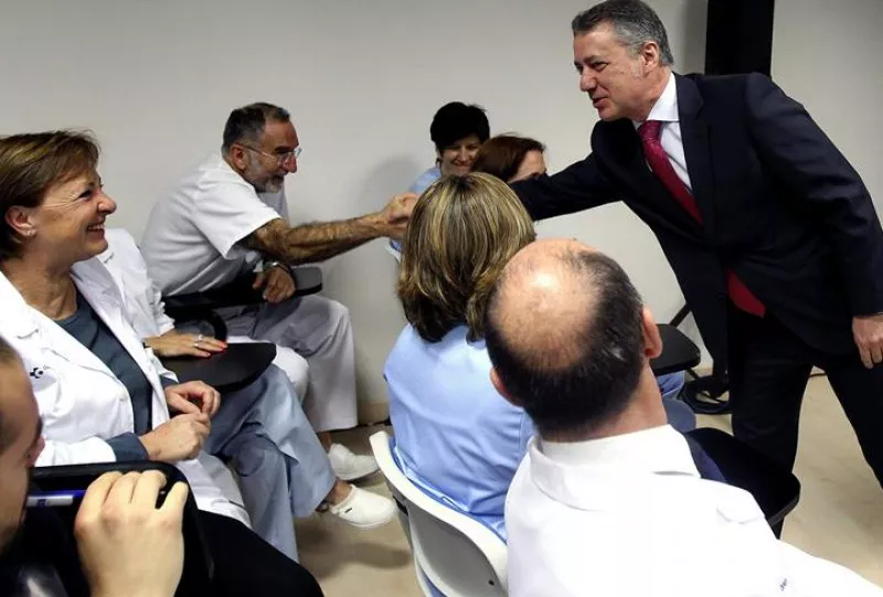 Iñigo Urkullu en el Hospital Donostia