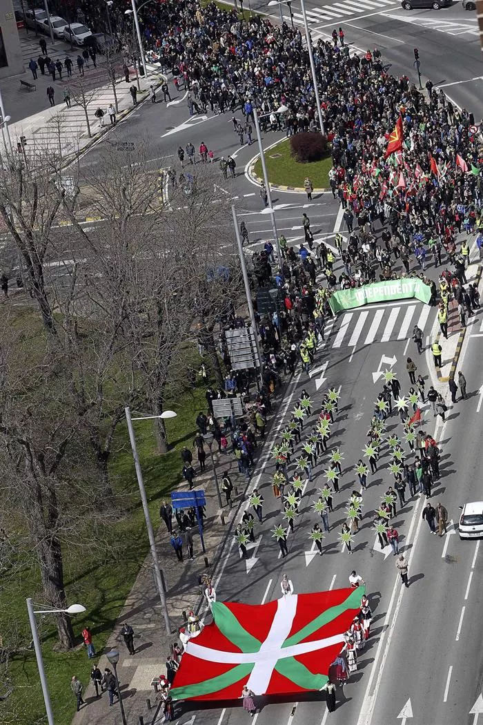 Aberri Eguna de 2015 en Pamplona/Iruña. Foto: Efe