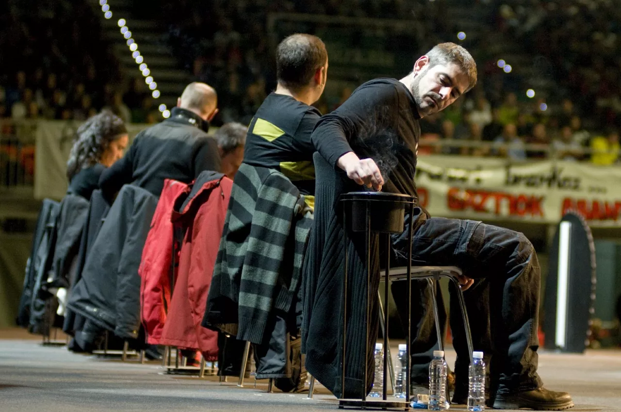 Campeonato de Bertsolarismo de Euskal Herria. Foto: Alberto Elosegi (Xenpelar dokumentazio zentroa)