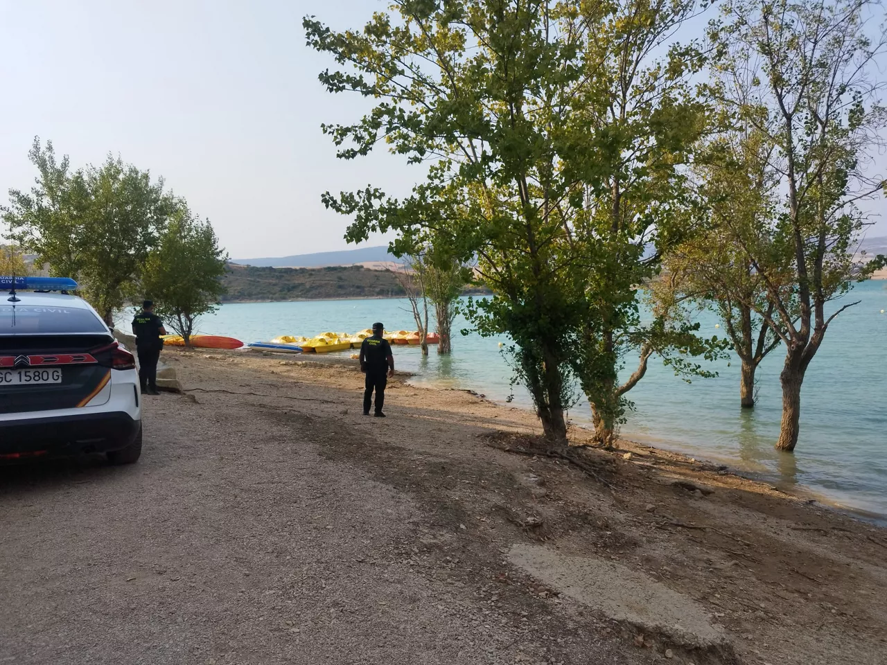 Agentes en el lugar de los hechos. Foto: Guardia Civil