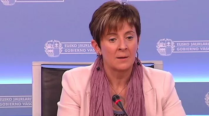 Arantza Tapia, consejera de Desarrollo Económico, hoy en San Sebastián. Foto: EITB