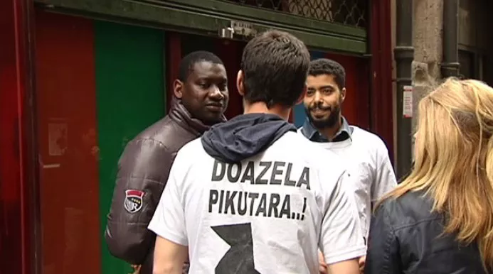 SOS Arrazakeriaren protesta, Gasteizen.