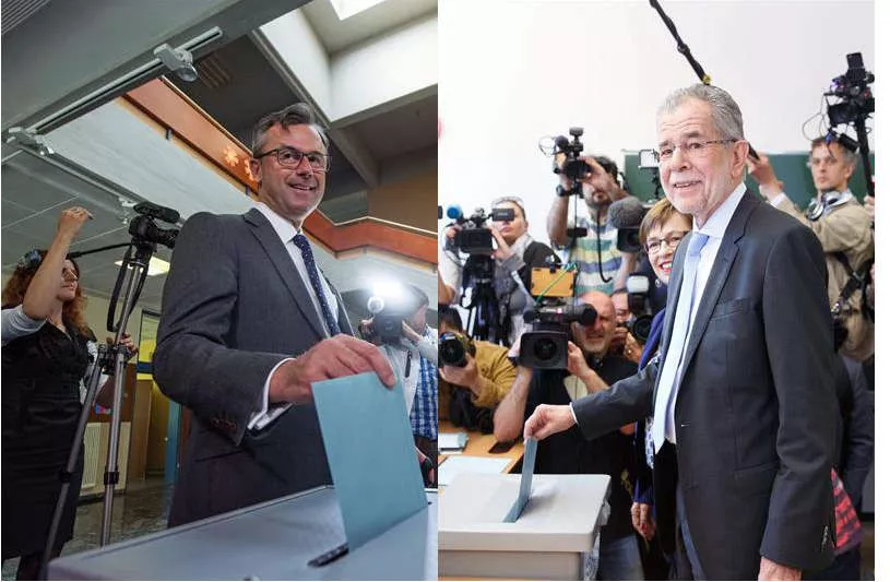 El ultranacionalista Norbert Hofer y el independiente Alexander van der Bellen EFE