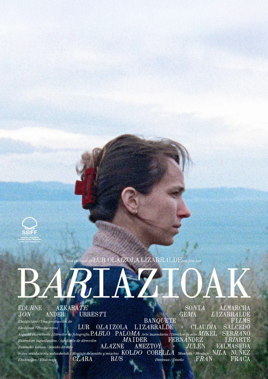"Bariazioak" Lur Olaizolaren pelikularen kartela. Edurne Azkarate. 