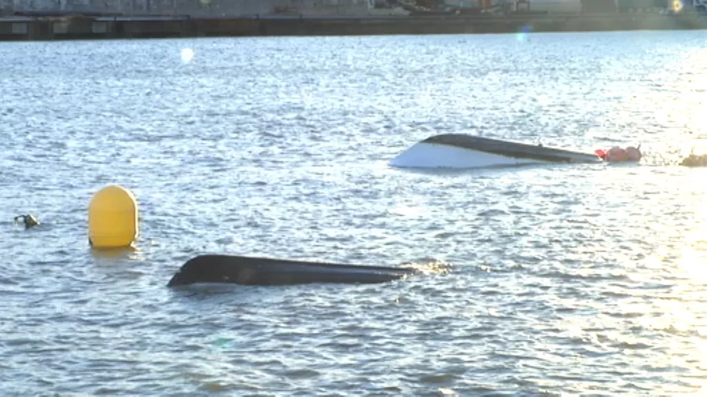 El temporal causó destrozos en Bermeo. EITB.