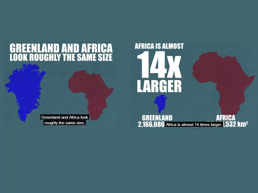 Groenlandia vs Africa. Foto: Youtube (BuzzFeedBlue)