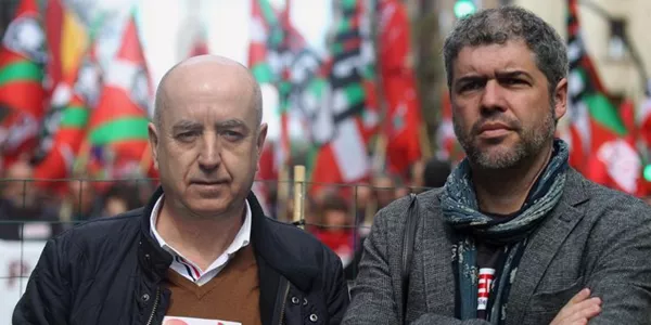 Los secretarios generales de CCOO y UGT Euskadi. Foto: EFE
