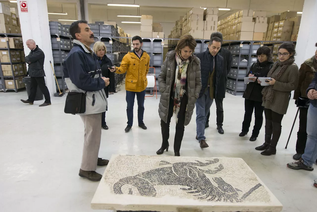 La presidenta Yolanda Barcina visitó las instalaciones. Foto: Gobierno de Navarra
