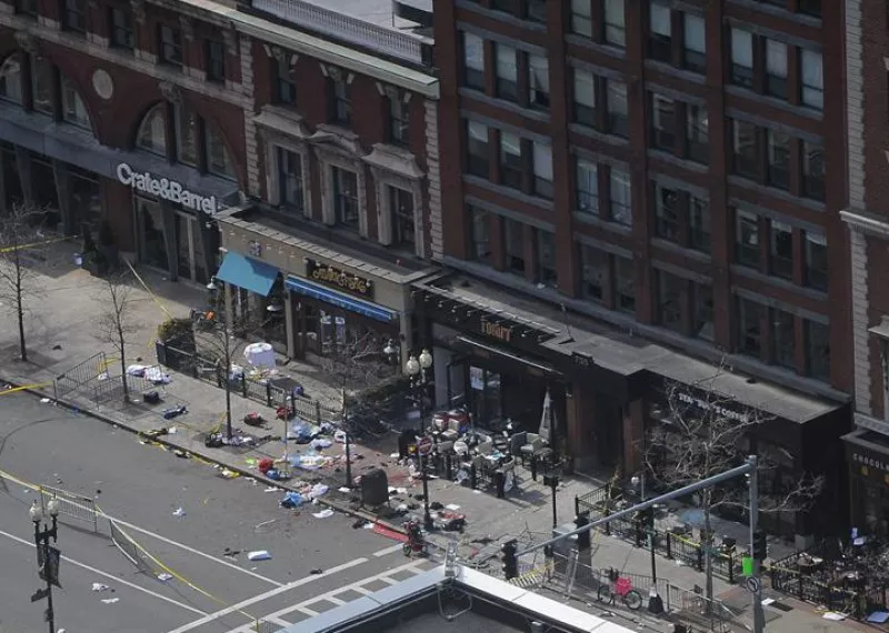 Boston tras la explosión.