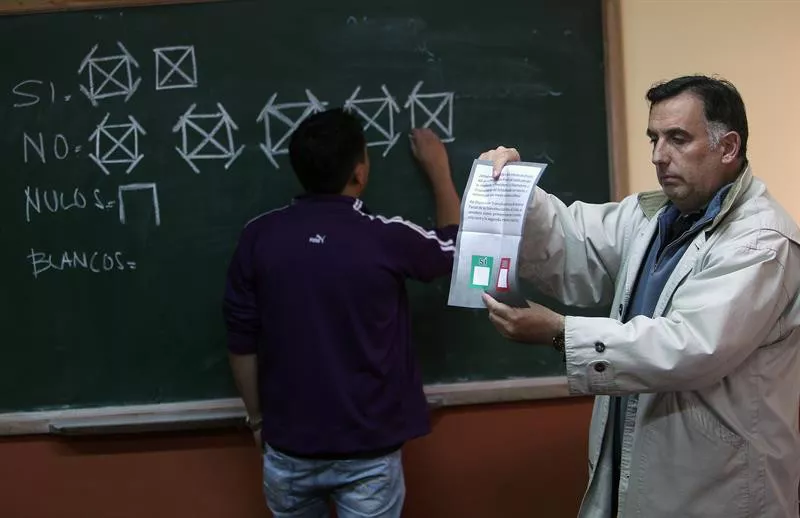 Recuento de votos en Bolivia.