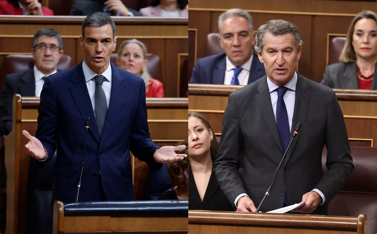 Pedro Sanchez eta Alberto Nuñez Feijoo