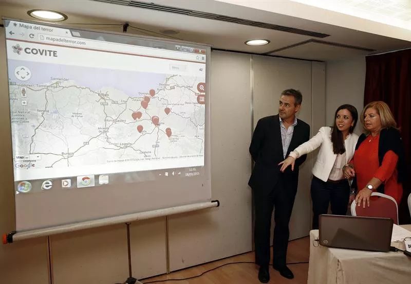 Presentación del Mapa del Terror de Navarra. EFE