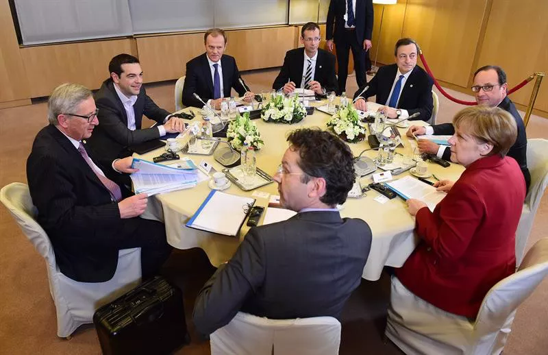 EUROPAKO GOI-BILERA HOLLANDE TSIPRAS MERKEL TRICHET EFE