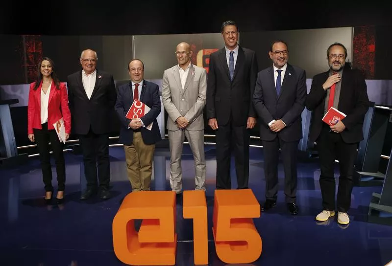 Debate elecciones Cataluña candidatos Kataluniako hauteskundeak. EFE
