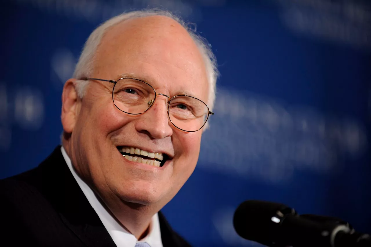 Washington (United States), 04/11/2025.- (FILE) - U.S. Vice President Dick Cheney speaks at the annual Gerald R. Ford journalism awards ceremony and luncheon at the National Press Club in Washington, DC, USA on 02 June 2008.(reissued 04 November 2025). Dick Cheney died at 84 years old, according to a statement from his family. EFE/EPA/MATHEW CAVANAUGH
