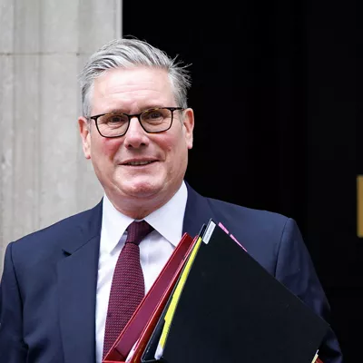 LONDON (United Kingdom), 03/09/2025.- British Prime Minister Keir Starmer departs his official residence at 10 Downing Street to appear at Prime Minister's Questions (PMQs) at Parliament in London, Britain, 03 September 2025. (Reino Unido, Londres) EFE/EPA/TOLGA AKMEN
