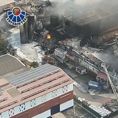 incendio vitoria-gasteiz lea dron drone