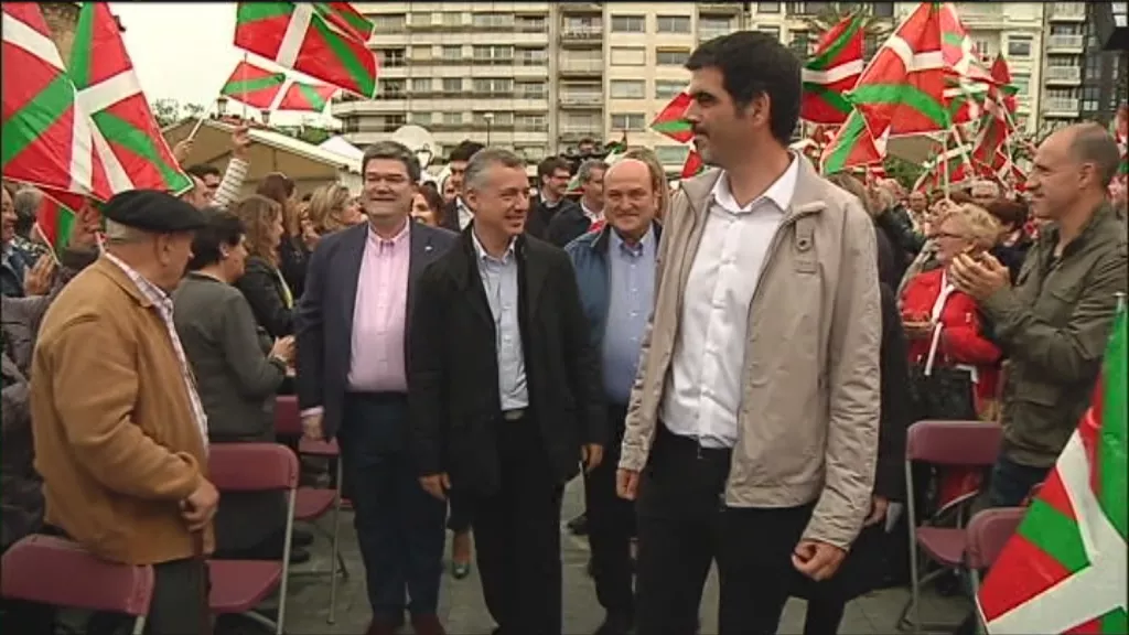 Un acto de precampaña del PNV. EiTB