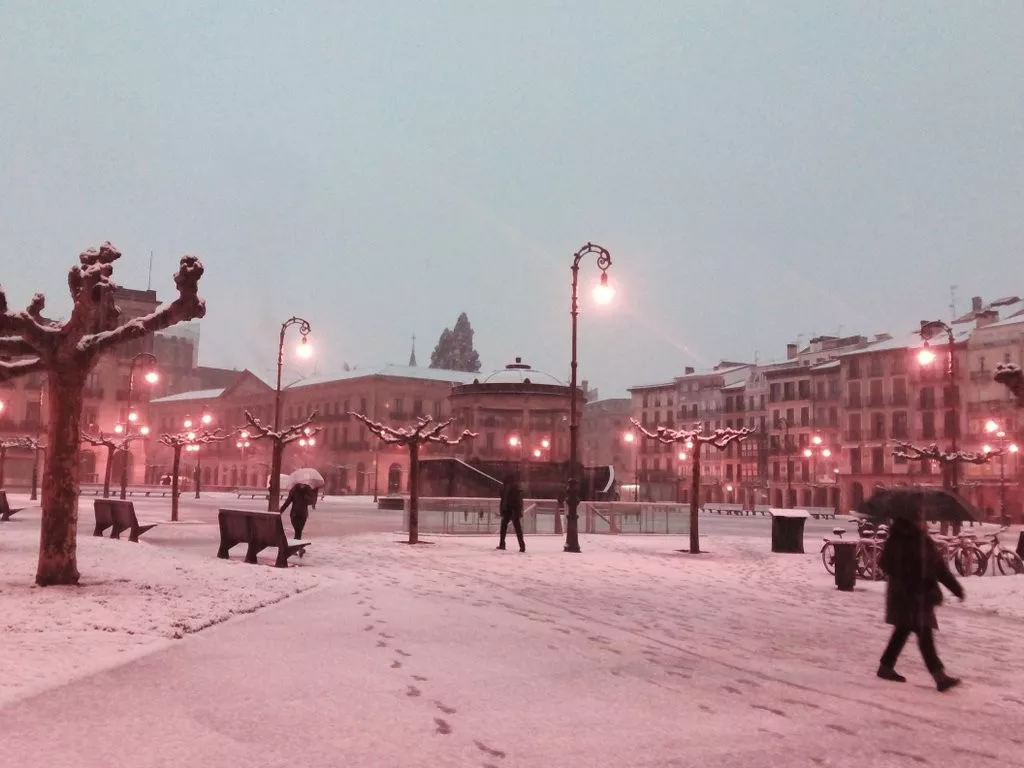 Nevada en Pamplona. Foto: Gobierno de Navarra
