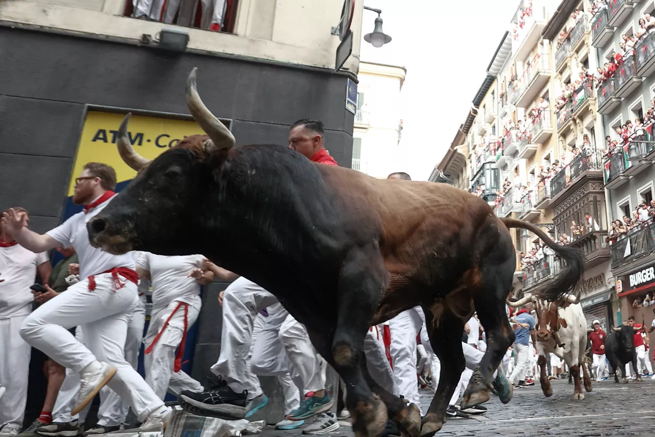 Encierro de San Fermín. Foto: EFE