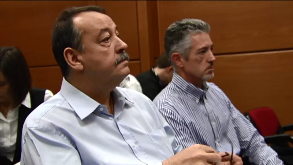 Villadelprat y Payne, en un momento del juicio. EiTB