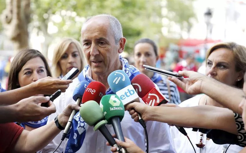 Josu Erkoreka, Bilbon gaur egin dituen adierazpenetan. EFE
