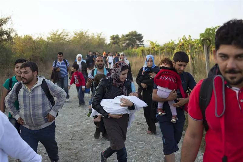 errefuxiatuak refugiados EFE